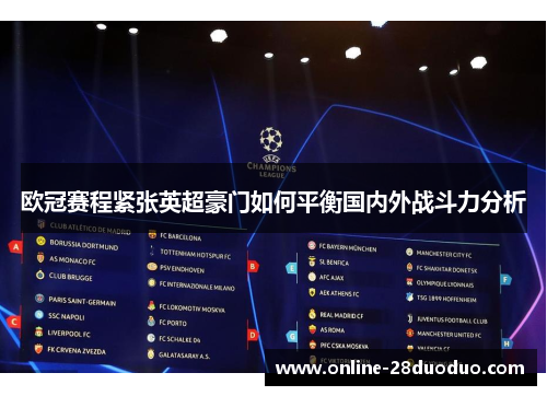 欧冠赛程紧张英超豪门如何平衡国内外战斗力分析