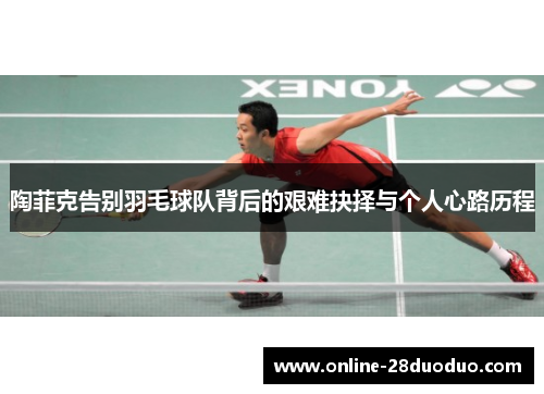 陶菲克告别羽毛球队背后的艰难抉择与个人心路历程